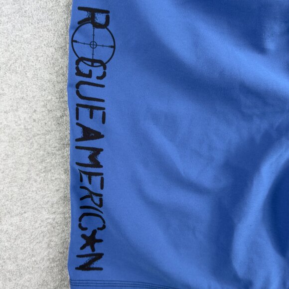 Rogue American Men’s Large Blue Boardshorts Skull Graphic Drawstring Swim Trunks - Picture 4 of 8